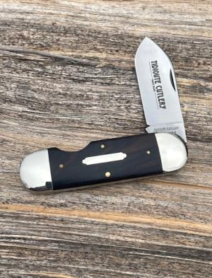 GEC TIDIOUTE 362112-EO EBONY WOOD SUNFISH 1095 CARBON STEEL KNIVE 