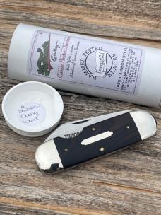 GEC TIDIOUTE 362112-EO EBONY WOOD SUNFISH 1095 CARBON STEEL KNIVE 
