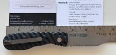Dalton Gripper Switchblade Knife, Black Handle, By Rob Dalton, Dalton Combat Cutlery, Unused