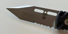 Dalton Gripper Switchblade Knife, Black Handle, By Rob Dalton, Dalton Combat Cutlery, Unused