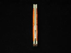 Titusville Cutlery Orange Arctic Birch Burl Wood Lexingtonian Coffin Jack Knife Rare 1 of 10 COA USA
