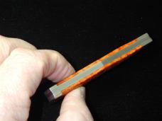 Titusville Cutlery Orange Arctic Birch Burl Wood Lexingtonian Coffin Jack Knife Rare 1 of 10 COA USA