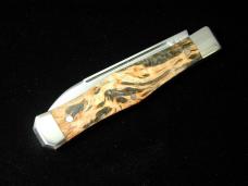 Titusville Cutlery Black Arctic Curly Birch Wood Lexingtonian Coffin Jack Knife Rare 1 of 10 COA USA