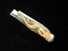 Titusville Cutlery Black Arctic Curly Birch Wood Lexingtonian Coffin Jack Knife Rare 1 of 10 COA USA