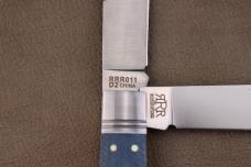 Rough Ryder Trapper Knife 4.12" Denim Micarta (RRR011) Heavy Trapper