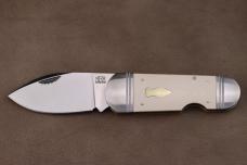 Rough Ryder Reserve Ghost Fish Folding Knife White Micarta RRR040