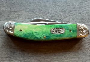 2008 Case Tony Bose Sowbelly Scrolled Peacock Appaloosa