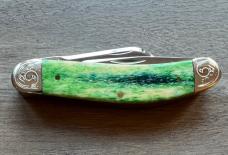 2008 Case Tony Bose Sowbelly Scrolled Peacock Appaloosa