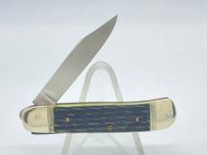 HUBERTUS Solingen Germany Green Jig Bone Jack Leverlock Automatic
