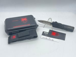 COBRATEC KNIVES Lightweight Black Spear Point OTF Automatic w/ Sheath in OMP BOX