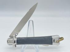 1960s BARGEON INOX France Large Black Switchblade Automatic