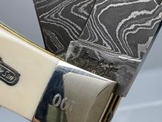 BEAR & SON CHIV223LD Limited Edition Damascus Ivory Jumbo Trapper Knife IN OMP BOX