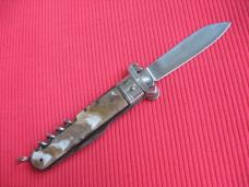 VINTAGE ROSA V. MANIAGO INOX STAMPED ITALIAN MANUAL SHELL PULLER KNIFE