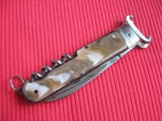 VINTAGE ROSA V. MANIAGO INOX STAMPED ITALIAN MANUAL SHELL PULLER KNIFE