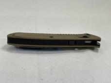 BENCHMADE USA 5000BKSN Mel Perdue Design Tan Axis Lock Auto Presidio w/ OMP BOX