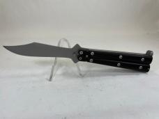 Early/Vintage WALTER ERICKSON Custom Dark Brown Balisong Butterfly w/ Pouch 