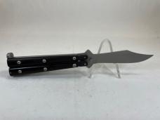 Early/Vintage WALTER ERICKSON Custom Dark Brown Balisong Butterfly w/ Pouch 
