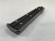 Early/Vintage WALTER ERICKSON Custom Dark Brown Balisong Butterfly w/ Pouch 