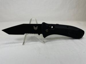 BENCHMADE USA 5300SBK Mel Pardue Presidio Black Tanto Axis Automatic
