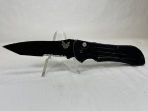 BENCHMADE USA 9101SBK First Production Black Tanto Stryker Automatic 417/500