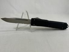 2004 MICROTECH Ultratech II Black Serrated OTF Automatic #188 w/ Sheath