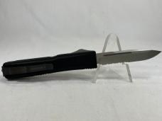 2004 MICROTECH Ultratech II Black Serrated OTF Automatic #188 w/ Sheath