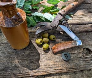 Tuna Valley Cutlery - Phoenix Jack - Holy Land Olive Wood Handles-3-154CM Steel Blade - NEW RELEASE!