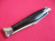 Vintage Italian 10" Fish Picklock STILETTO Horn Switchblade Knife.