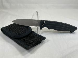 BENCHMADE USA 2550 Black Mini-Reflex II Automatic w/ Sheath