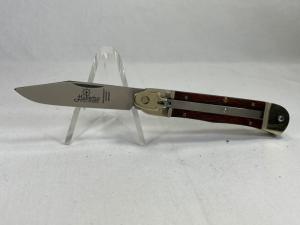 HUBERTUS KNIVES GERMANY Wood Leverlock Automatic 