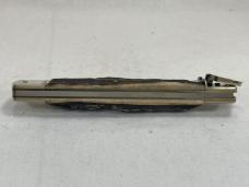 HUBERTUS KNIVES 10-inch Genuine Stag Drop Point Leverlock Automatic