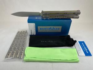 BENCHMADE USA 51 Flytanium Balisong Butterfly Morpho w/ OMP BOX