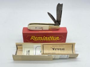 2009 REMINGTON UMC USA RB477-D Mam Ivory Damascus Veteran Razor Barlow w/ OMP