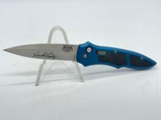 BAT CAVE CUTLERY Harold Corby Design Blue Automatic w/ OMP Box
