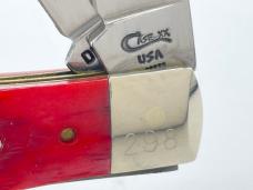 1995 CASE DR6254 SS Civil War Confederate Red Jigged Bone Trapper w/ OMP Box