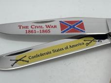 1995 CASE DR6254 SS Civil War Confederate Red Jigged Bone Trapper w/ OMP Box