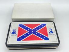1995 CASE DR6254 SS Civil War Confederate Red Jigged Bone Trapper w/ OMP Box