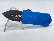 2020 MICROTECH Black Finished XHP Blue Exocet Automatic OTF w/ OMP Box