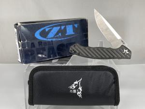 ZERO TOLERANCE 0452CF Sinkevich Design Carbon Fiber Flipper w/ OMP Box