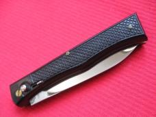 Vintage French FLORINOX Rostfrei Checkered Switchblade Knife  