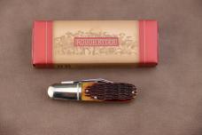 Rough Rider 201 Barlow Folding Pocket Knife with Amber Bone Handle