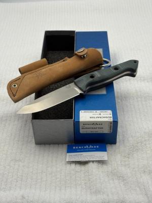 Benchmade 162 Bushcrafter Fixed Blade Sheath Knife Made In USA New In Box