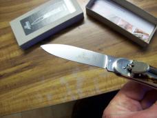Hubertus Knife Solingen, Germany Large Size 11 Spear-Point Blade Genuine Stag/Antler NIB