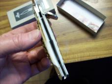 Hubertus Knife Solingen, Germany Large Size 11 Spear-Point Blade Genuine Stag/Antler NIB