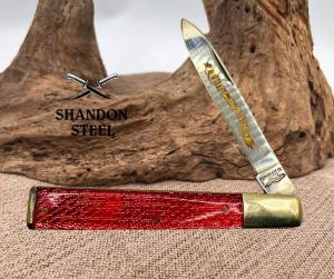 Parker Cut Co Little Pillbuster Doctors Knife Red Metallic Composite 132