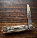 Hubertus 10cm Leverlock Stag Clip Blade