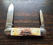 Schatt & Morgan President’s Choice Equal End Cigar Stag Two Blade