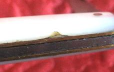 Schrade Cut Co 2 blade Pearl Pen Knife 3 5/16" closed