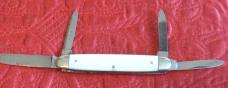 Schrade Cut Co. 4 bl pen knife w/pearl scales. UNSHARPENED