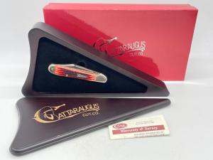 2004 CATTAURAGUS CUT CO 61549L Arrowhead Tested Red Jig Copperlock in OMP BOX